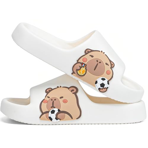 XUNBAI Mens and Womens Capybara Slides Cute Capybara Slippers for Indoor Outdoor Non Slip Quick Drying Shower Shoes Comfort Cloud Slides Sandals