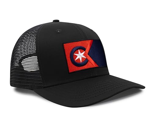 Image of International Tie City Hat for Men and Women, Adjustable Snapback Trucker Baseball Cap with Embroidered Patch