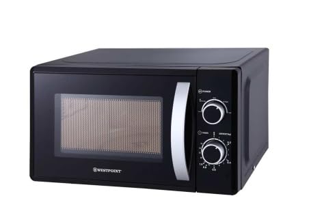 Westpoint 20 Liter Microwave Oven, 5 Easy to Operate Power Levels, Defrosting Function, End of Cooking Signal, 35 Minutes Timer, H25XW44XD36 in Cms, WMS-2019MN