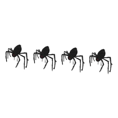 Sac à dos araignée peluche Healvian pour Halloween, lot de 4 sacs à bonbons enfants
