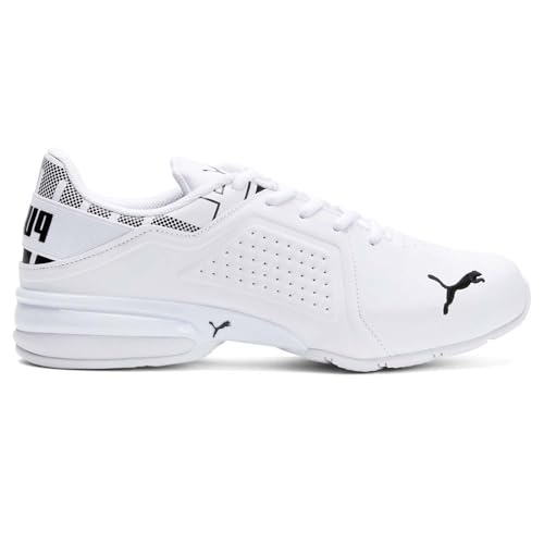 PUMA Mens Viz Runner Repeat Wide Running Sneakers Shoes - White