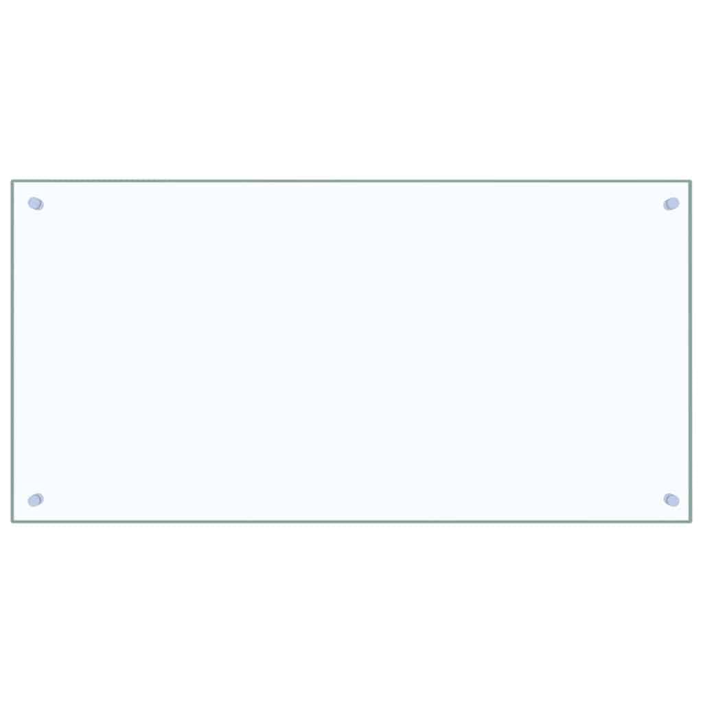 Generisch Küchenrückwand 2 pcs Transparent 100 x 50 cm Gehärtetes Glas,Heim Garten,Küche Esszimmer,Küchenhelfer -utensilien-3415432