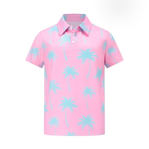 Boys Polo Shirts Hawaiian Golf Shrit Fashion Short Sleeve Kids Cool School Uniform Tops2