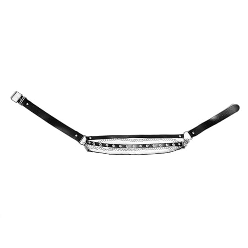 Cinturones ajustables de piel sintética para mujer estilo punk 6