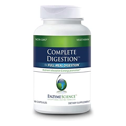 Enzyme Science, Complete Digestion, 3-in-1 Gut Health Support for Men & Women, Probiotic Blend+Digestive Enzymes+ATPro, 90 Capsules Cover