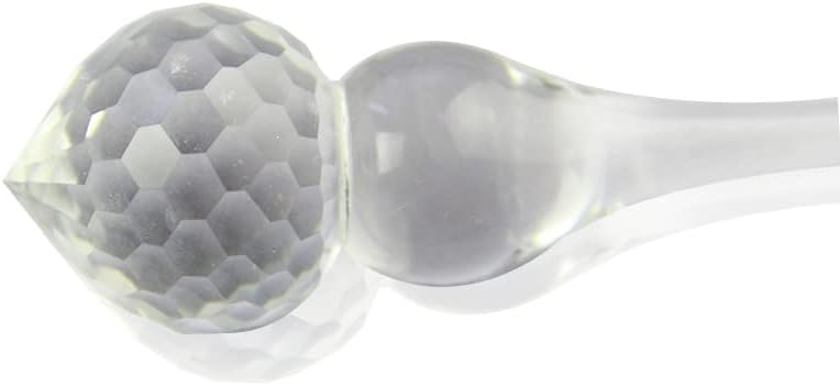 GOODJOBHN Transparent Color 10 Pieces Crystal Viscose Gourd Pendant 20mm 105mm Glass Parts Wedding Decorations Chandelier - (Color: Clear)