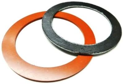 4" Gasket Silicone Rubber & Graphite Set for Vacuum Casting Flasks Lost Wax Cast by JTS