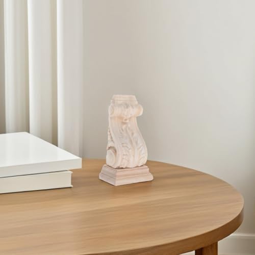 Ménsula de madera para decoración de chimeneas y estantes de salón elegante 6