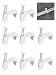 Ethernet Cable Clips Jadaol 200 Pieces for Cat 6 Flat Cables White - 7 mm