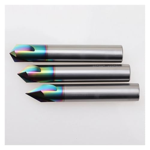 Fraise à chanfreiner en carbure D16 pour usinage CNC de l'aluminium