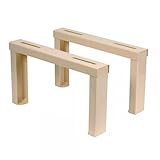 MUNDOCLIMA Soporte Nivelable 400 mm Altura 250 - Metal - Pintado Crema - Montaje en Pared - Accesorios Aire Acondicionado