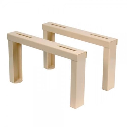 MUNDOCLIMA Soporte Nivelable 400 mm Altura 250 - Metal - Pintado Crema - Montaje en Pared - Accesorios Aire Acondicionado