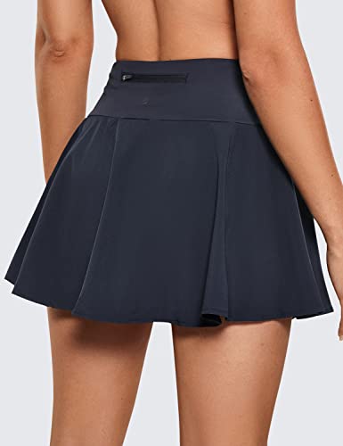 CRZ YOGA Saia de tênis feminina de secagem rápida de cintura alta Skort esportivo de golfe esportivo