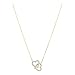 Swarovski Two-Tone Intertwined Heart Women's Necklace 1082081