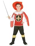 DEGUISE TOI Disfraz mosquetero rojo niño - M 7-9 años (120-130 cm)