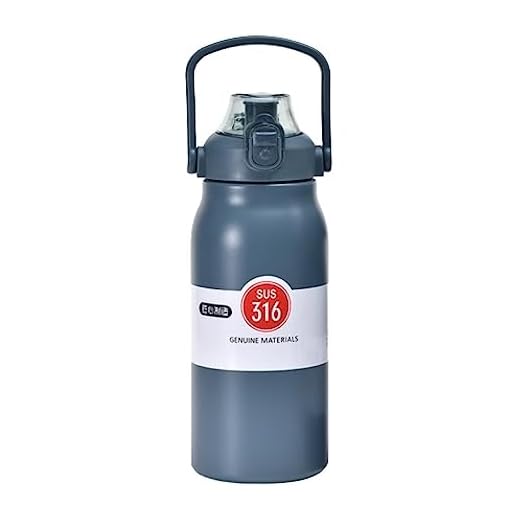 Garrafa Térmica Grande em Aço Inox com Alça e Trava 1500ML (Azul)