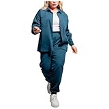 DOUX AU TOUCHER: Doux et non irritant pour la peau, cet ensemble sweat-shirt à manches longues et pantalon ample vous offre chaleur et confort tout au long de la journée.