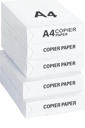 White Box® Copier Printer Paper Multifunctional Ream Printing 75gsm A4 White - 1 Box 5 Reams of 500 Sheets