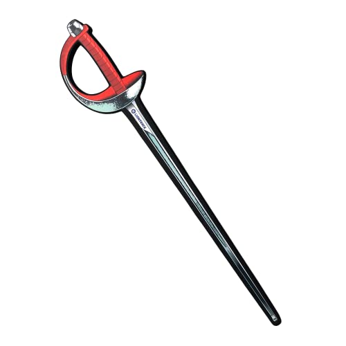 Liontouch - Sable de Esgrima Deportiva Rojo para Niños y Niñas Edades de 3+ Años | Espuma Segura y Tema Realista | Juguete Seguro para Introducir a los Jóvenes y Niños Esgrimistas