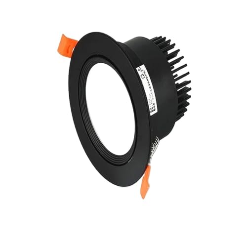 Planchers et plafonniers LED encastrés noirs 12W à intensité variable - 4