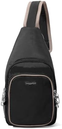 Securtex® Anti-Theft Daytripper Sling - 7x12" Travel Safe Crossbody Bag w/Locking Zippers, Slash-Resistance