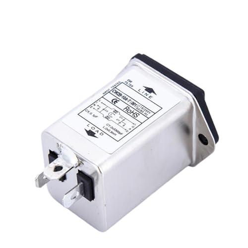 Filtro EMI de potencia 10A con toma IEC 320 C14 con fusible integrado