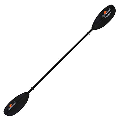 Aqua Bound Manta Ray Carbon 2-Piece Kayak Paddle, Black Cr Blade/Carbon Snap Button Shaft, 220 Cm #TOP8
