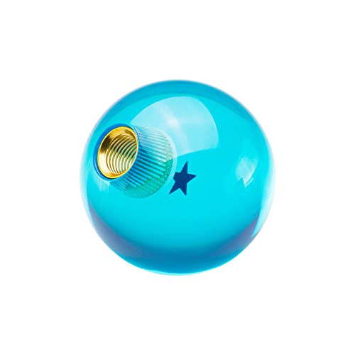 Ezautowrap Blue 5 Star Universal Dragon Shifter Knob Ball 54Mm Z With Adapters Will Fit Most Cars #TOP2