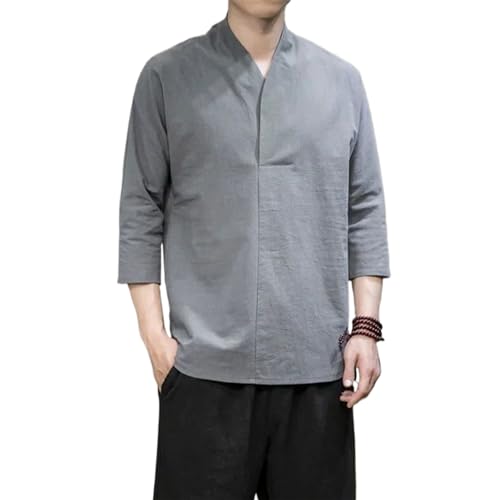 Chemise d'été légère style chinois contre la forte chaleur