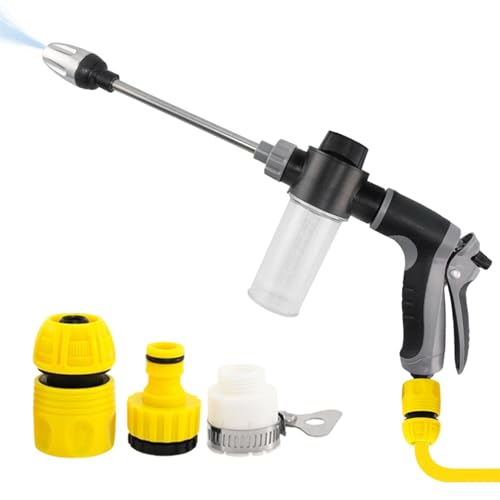 High Pressure Nozzle For Garden Hose | Compact Auto Sprayer With Spray Patterns | Multifunctional Car High Pressure Washer | For