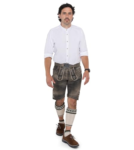Schöneberger Trachten Couture Lederhosen Men, Genuine Leather, German Lederhosen with Bavarian Belt, Oktoberfest trouser4