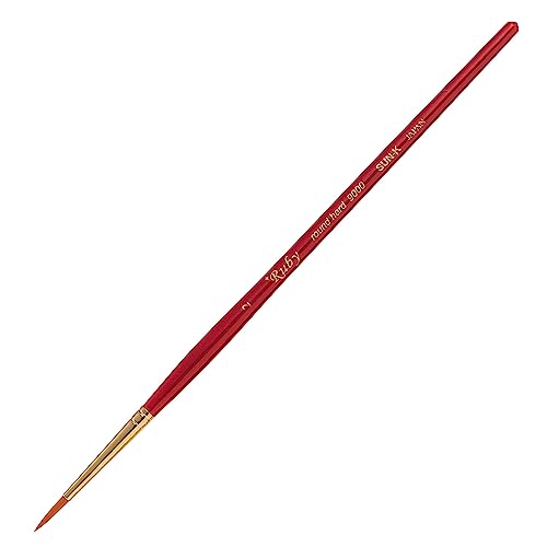 Brosse ronde nylon rigide STAR RUBY 9000 brosse de précision numéro 2 - 2