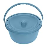 Solution : le bassin de lit pour femmes et le crachoir en plastique avec couvercle offrent une solution pour celles qui ont besoin d'aide pour aller aux toilettes, toilettes portables, pot en plastique