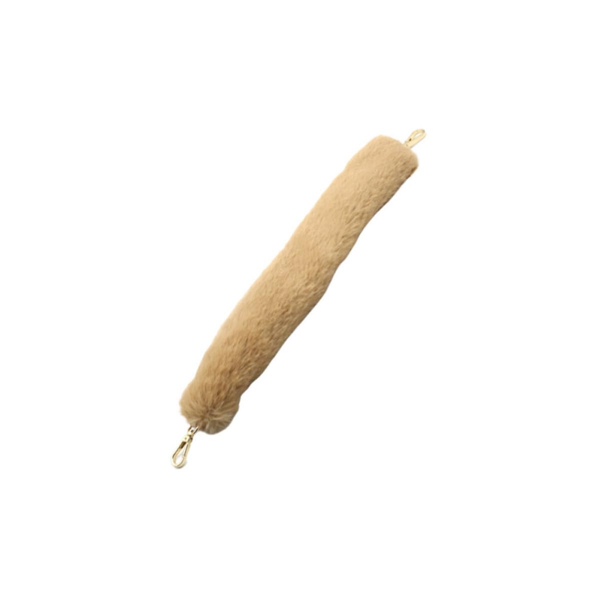 Correa de felpa corta de 48 cm con hebillas metálicas para manualidades