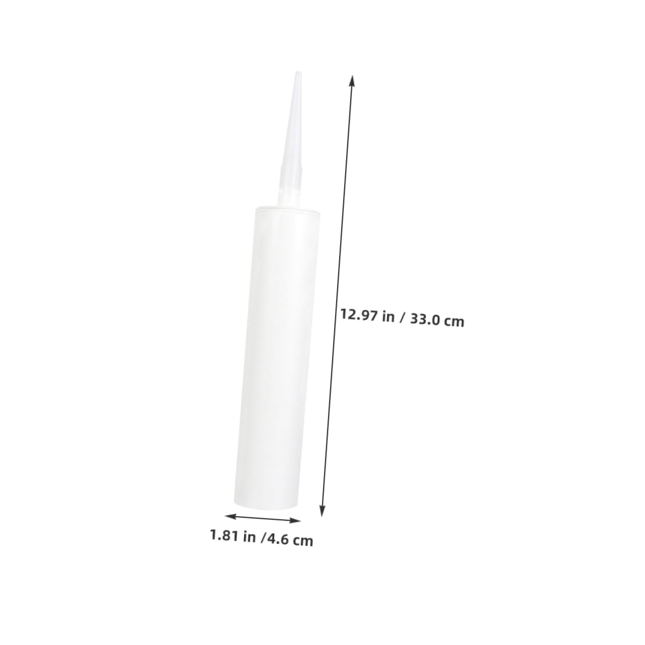Tubes de Calfeutrage Vides en Plastique Blanc, Lot de 20 Pièces | Légers et Portables, pour Réparations et Travaux de Rénovation Intérieure, Adaptés aux Fissures Latex