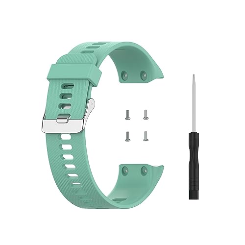 Waekethy Correa para Garmin Forerunner 35/Approach S10, Ajustable Silicona Suave Correa Reloj Deporte Smartwatch Reemplazo Pulsera Compatible con Garmin Forerunner 35/Approach S10 (teal)