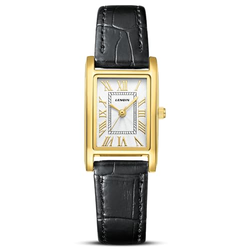 Image of LN LENQIN Ladies Watches Analog Quartz Watch for Women Waterproof Women's Wrist Watches Easy Reader Womens Watch with Leather Strap