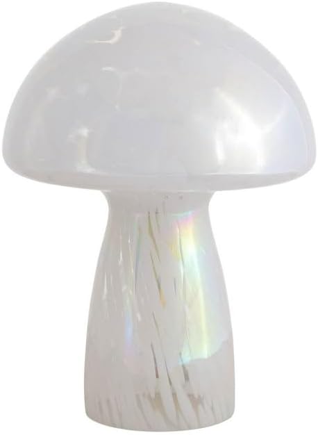 Urban Lifestyle Lámpara iridiscente de hongo de cristal de tortuga de 12 pulgadas, moderna lámpara de mesa retro para dormitorio, sala de estar u disponible en Yaxa Guatemala