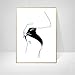 Produktbild Leinwand Malerei Wand Kunstdrucke,Im Nordischen Stil Modernen Abstrakten Sexy Lady Badeanzug Poster An Der Wand Bild Wohnzimmer Sofa Home Decoration Zeichnung Core Hängenden Bild Ohne Rahmen,50 X 7