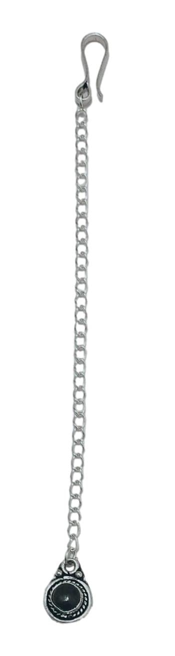 Athizay Oxidised Silver Maang Tikka Black stone bead Ethnic Traditional Bollywood Style Party Garba Silver Oxidized Maang Tikka (B09QZTS69Q) Amazon Price History, Amazon Price Tracker