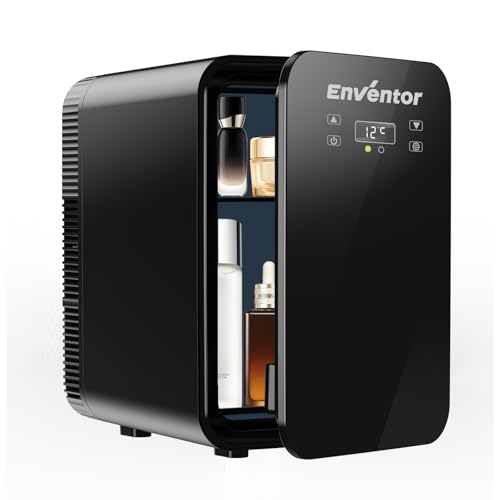 Enventor Mini Frigo de Chambre 10L, Petit Frigo avec Double Système de Refroidissement, 12V/220V,...
