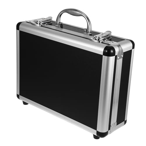 POPETPOP Aluminum Tool Storage Case Portable Organizer for Tools Medication and Accessories Lightweight Durable Design Lock for Professionals and Home Use