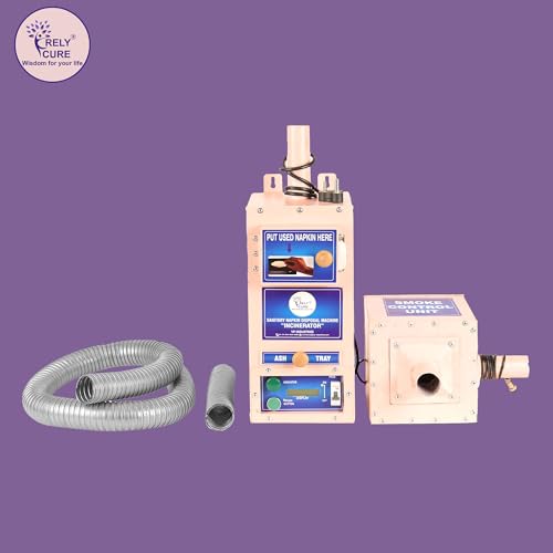 Image of BY VP Industries (Small-100 Pad Per Day) Sanitary Napkin Incinerator with Smoke Control Unit | Pad Destroyer with a burning capacity of 5 to 6 pads per cycle in a 15-minute duration.