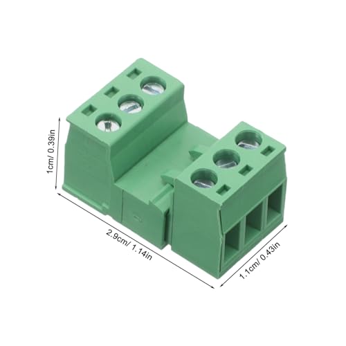 Bornier PCB pas standard vert ABOOFAN avec connecteur plastique solide
