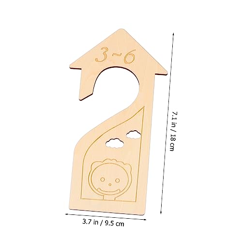 SHOWERORO 6 Unidades Divisor De Roupas Anéis De Tamanho Para Armário Cabides Divisor De Armário Roup