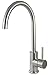 Trywell Brushed Bar Prep Kitchen Sink Faucet with Single Handle, Modern Lead Free One Hole Outdoor Bar Sink Faucet, T304 Solid Stainless Steel