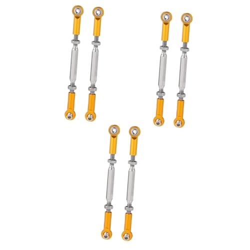 Abaodam 3sets Length-Adjustable Pull Rod 88mm Turnbuckle Rod for Car Steering 6pcs*3