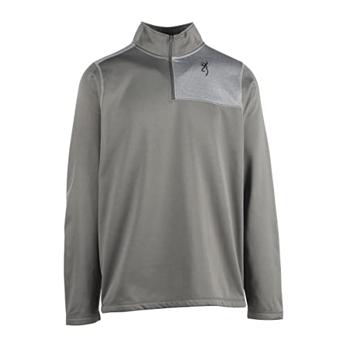 Browning Men's 1/4 Zip, Lightweight Performance Pullover