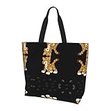 Indispensable au quotidien : ce joli sac fourre-tout imprimé Baby Jaguar est adapté à une large gamme d'occasions, ajoutant facilement une touche de style aux sorties shopping, aux trajets au travail ou aux rendez-vous.