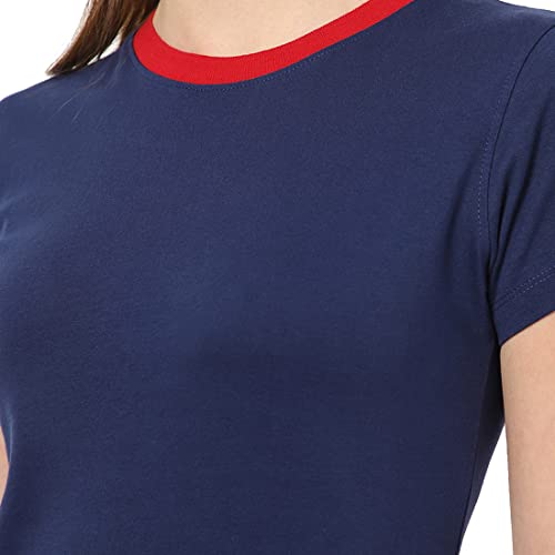 Image of Bewakoof Women Plain Solid Half Sleeve Round Neck T-Shirt